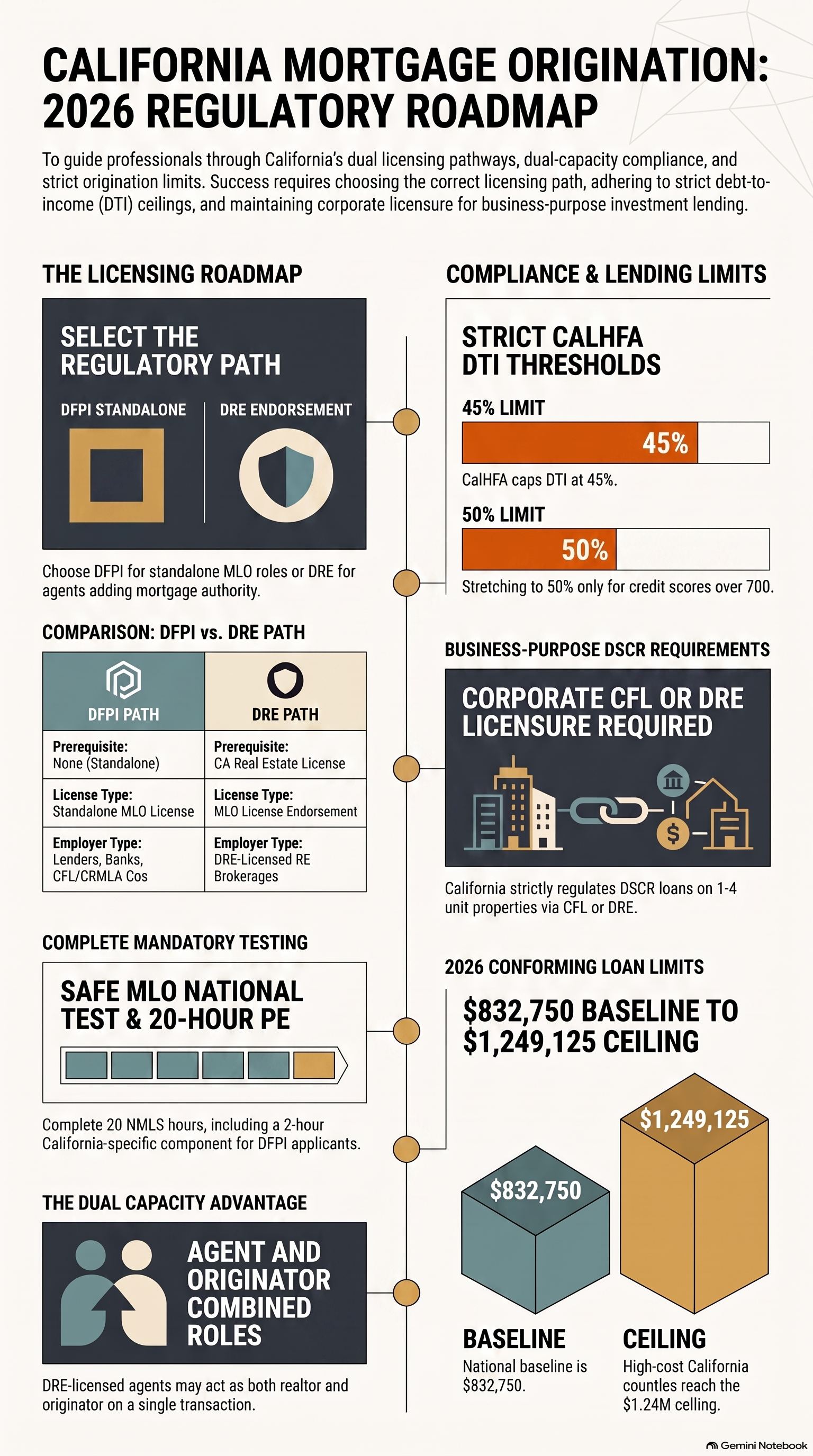 California mortgage origination roadmap